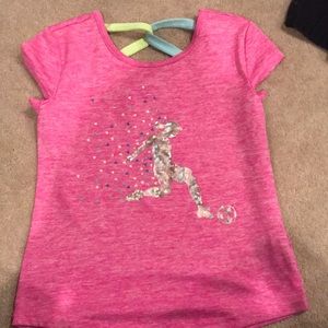 Pink sports shirt